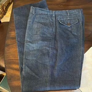 Calvin Klein Classic fly front pockets high waist wide leg jeans